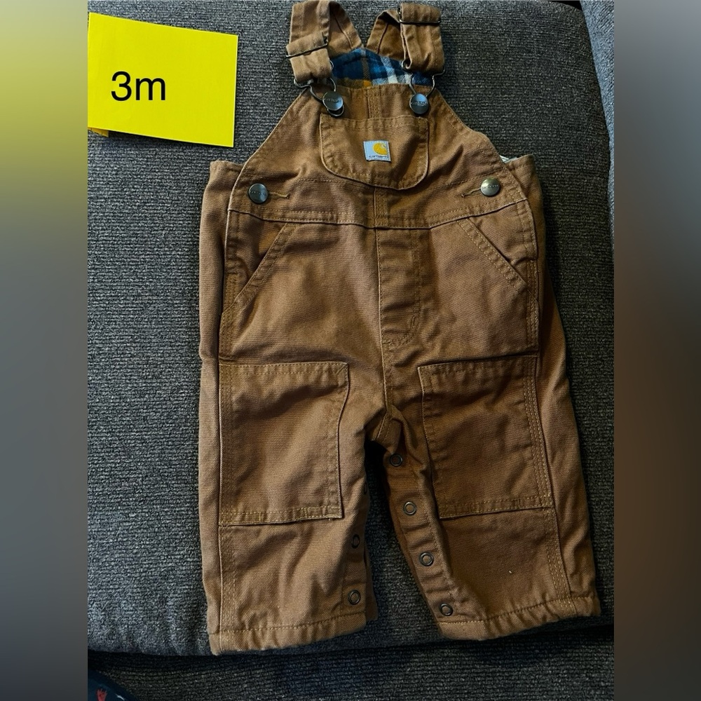Carhartt Brown Baby Overalls